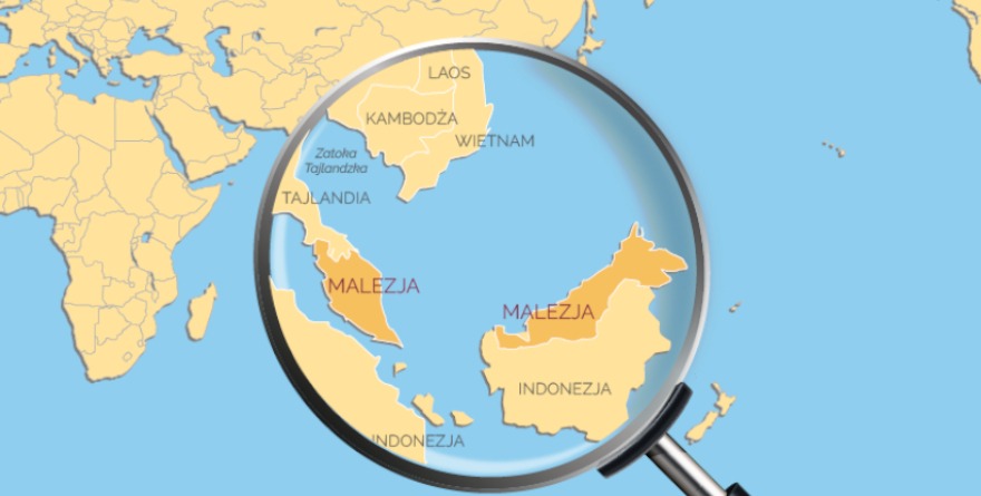 Mapa Malezji